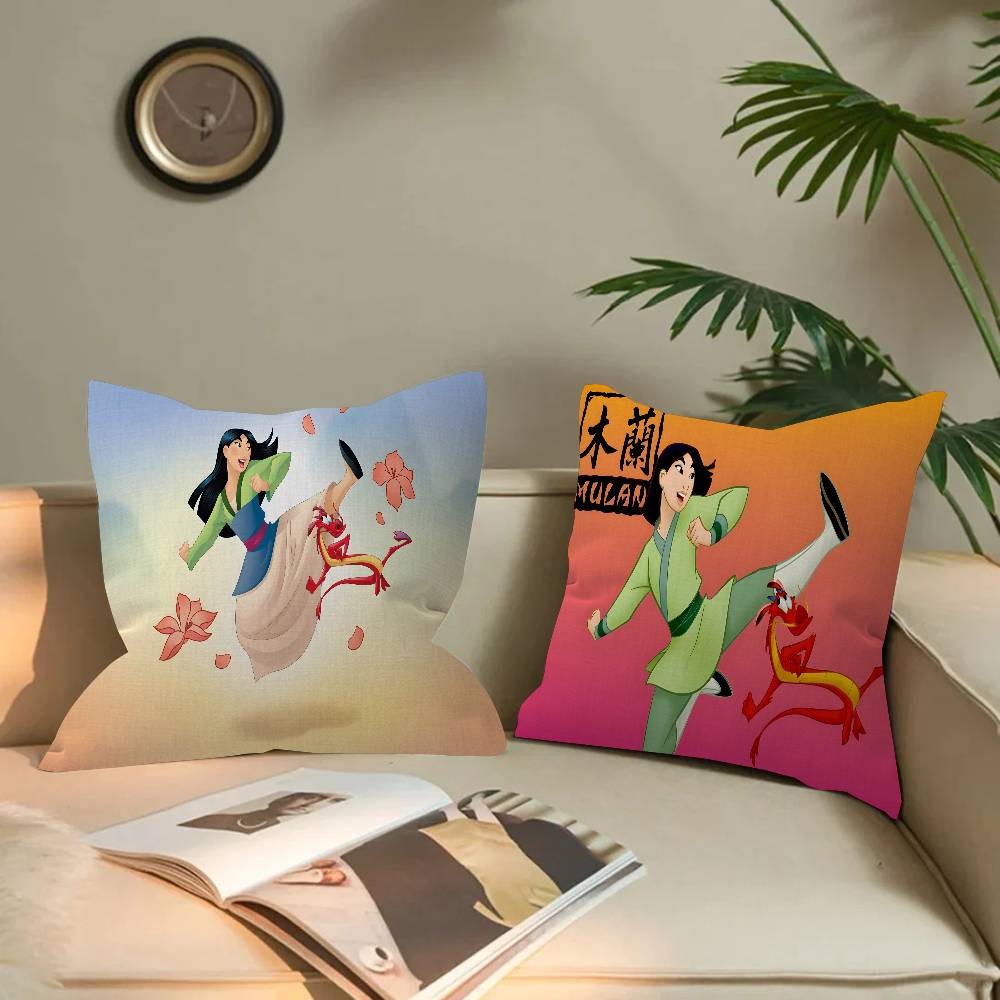 P-princess M-mulan Cartoon Pillowcases Home Bedding Decorative Pillow Cover Wedding Super Soft Pillow Case