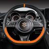 Microfiber Leather D Shape 38cm Car Steering Wheel Cover For Suzuki Swift 2017 2018     Sport Auto Accessories