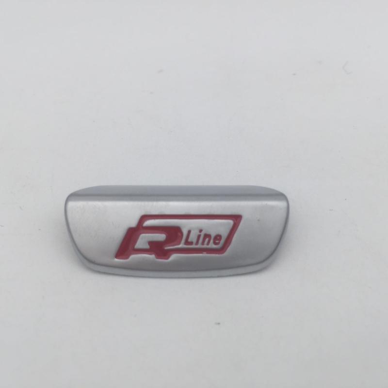 

2026 Hot For Volkswagen VW 1pcs 3D ABS for R Line car Emblem Steering Wheel Center Cover Badge sticker Decal Styling Auto access