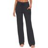 Women's Yoga Trousers Pockets Wide Leg Drawstring Loose Straight  Running