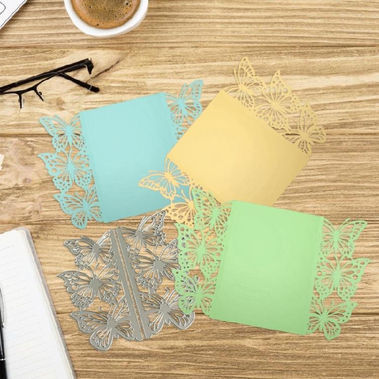 Carbon Steel Die Cuts Butterfly Border Cutting Dies for Photo Journal Scrapbooking Card Decorations Embossing Stencils