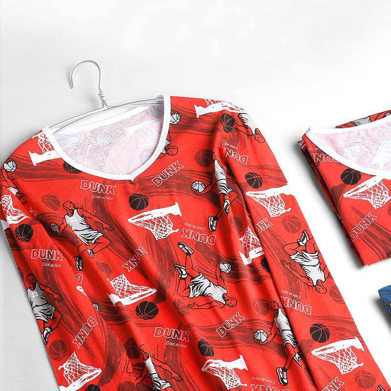 Thermounterwäsche-Set für Herren: Kältefeste Baumwollpullover und -hosen für den Winter