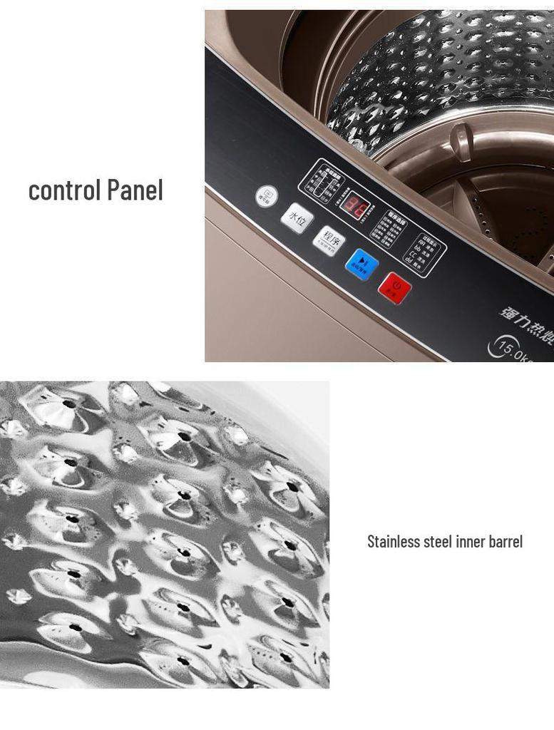 Hot Selling Fully Automatic 8kg Washing Machine: Large Capacity Wash & Dry Combo for Small Spaces