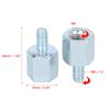 uxcell Rearview Mirror Adapter Screw Bolt Accessories 8mm RH to 6mm RH Silver Tone for Motorcycles 2pcs