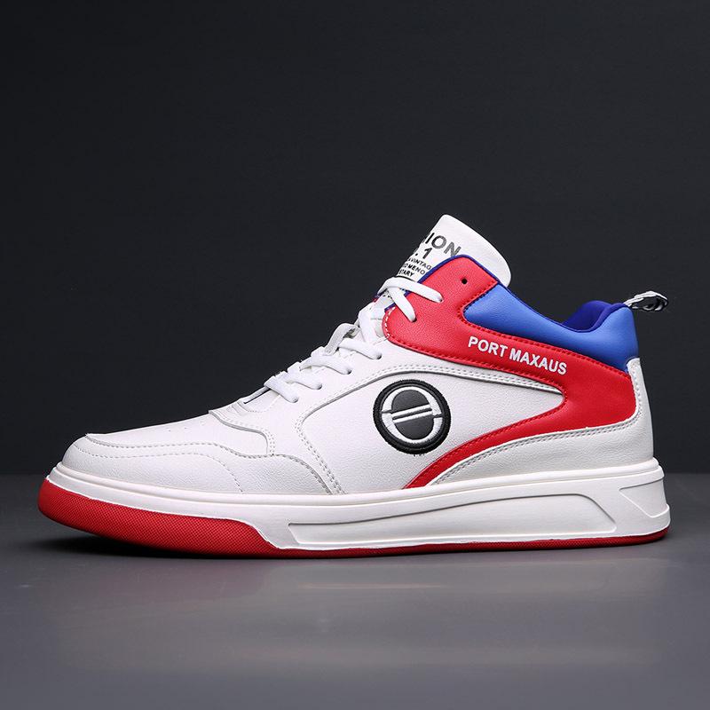 

European station trendy shoes autumn and winter men s fashion casual little white shoes men s sports shoes low-top board shoes 44