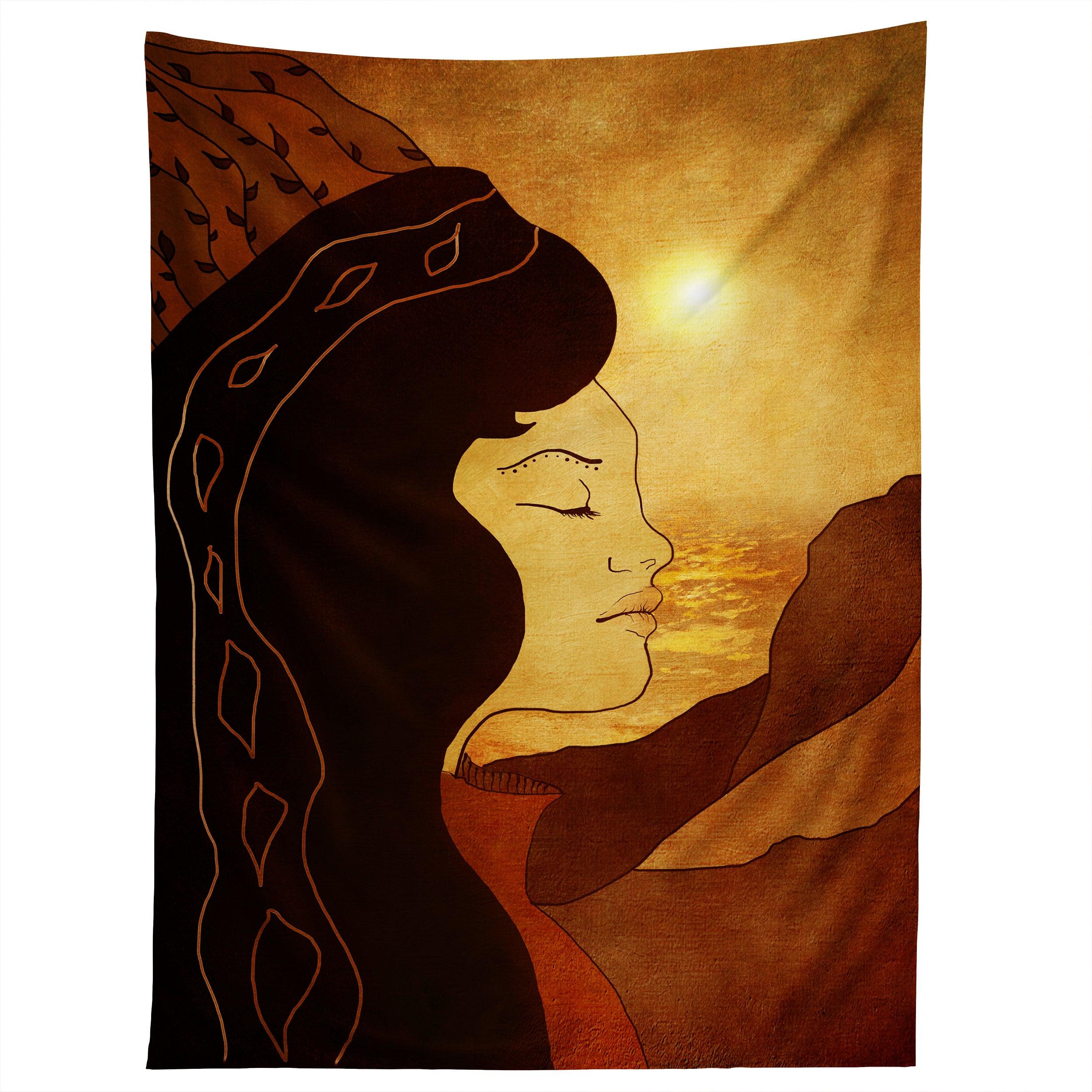 SONG OF DECEMBER tapestry 75x100 чёрный