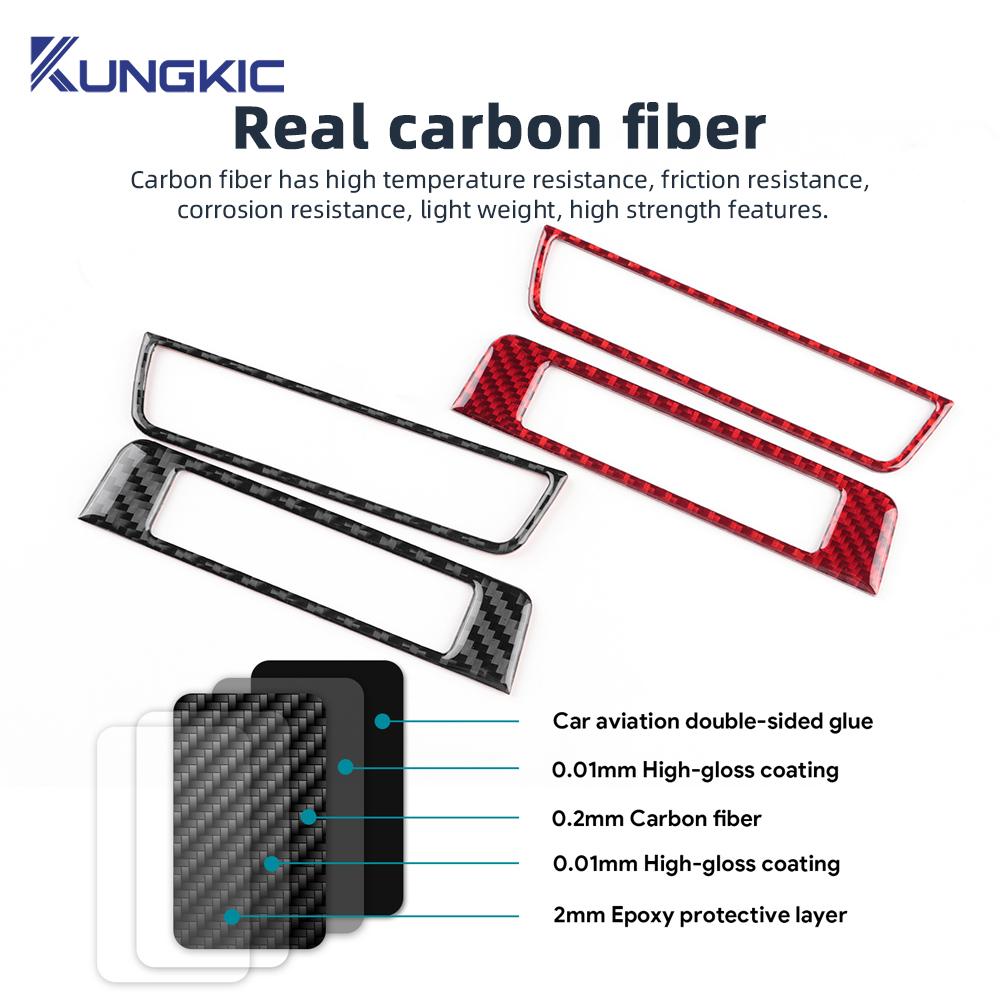 For Mazda 3 Axela BP 2019 2020 2021 2022 2023 2024 2025 Real Soft Carbon Fiber Sticker Car Start Stop Switch Button Accessories