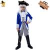 Halloween Children's Men's Pirate Captain Costume, Boys' Medieval Colonial General Cosplay Costume