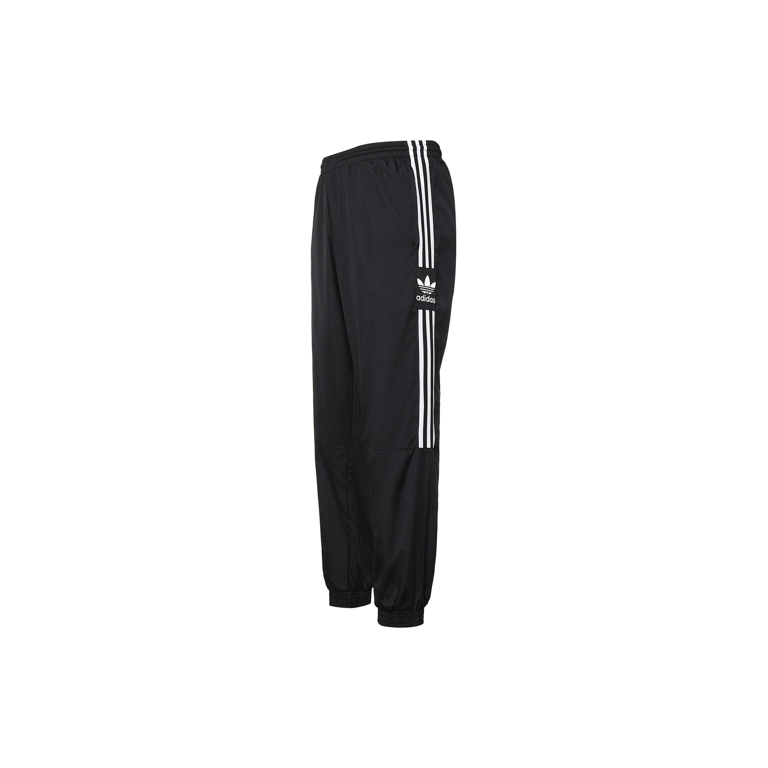 adidas originals Lock Up Track Pants Classic Stripe Sports Long Pants Black Men s FM9886 S