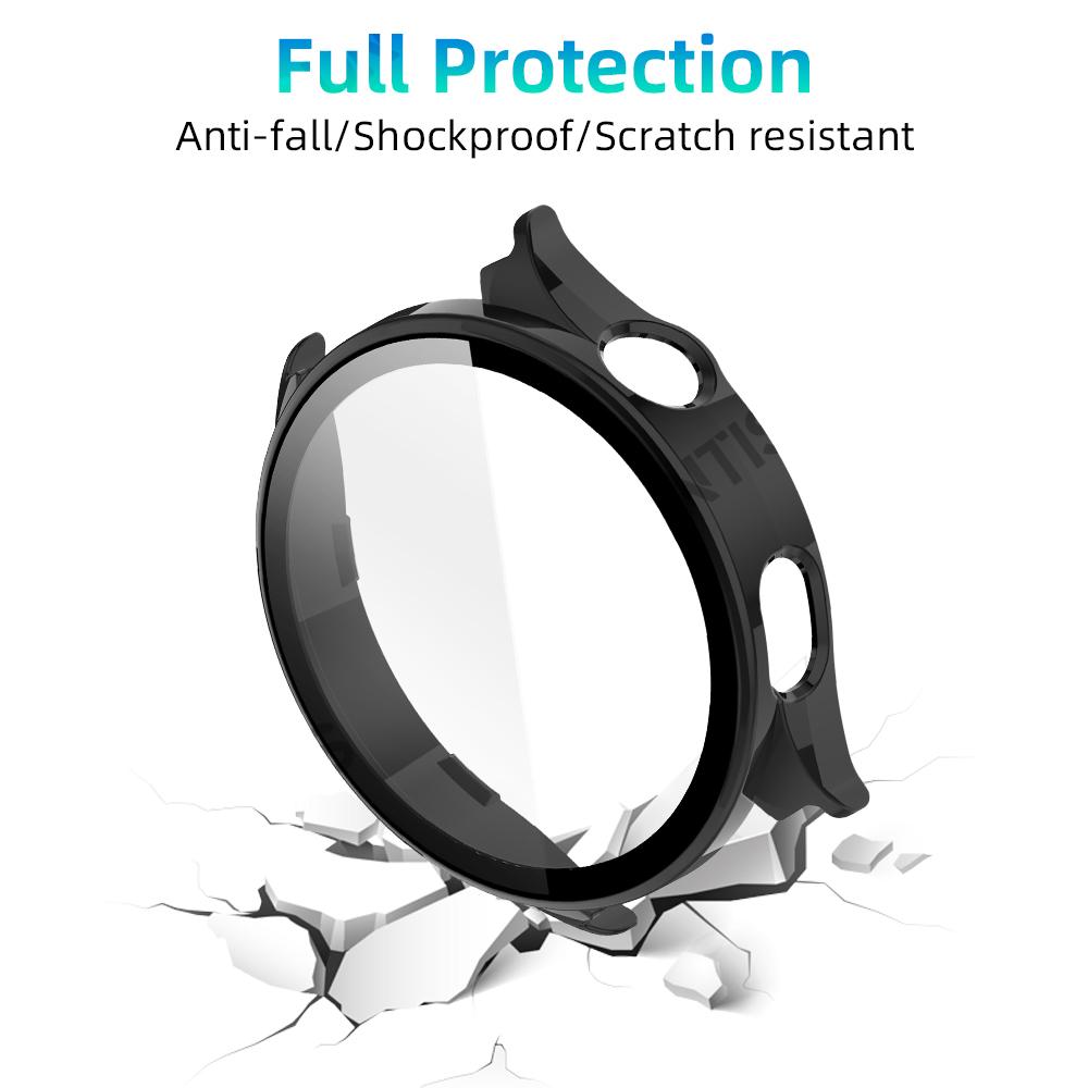 Case+Glass for Xiaomi Watch 5 PC All-around Bumper Anti-scratch Protective Cover + Screen Protector For MI Watch 5 Accessories