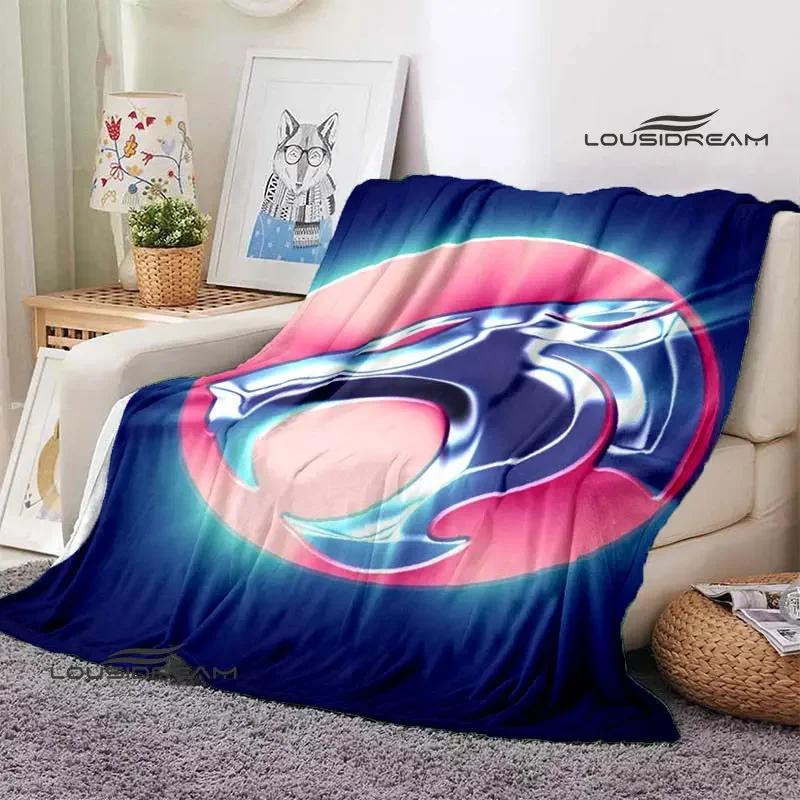 Thundercats Cartoon-Druckdecke, warme Decke für Kinder, T-Flansch-Decke, Heimreisedecke, Bettauskleidung, Geburtstagsgeschenk