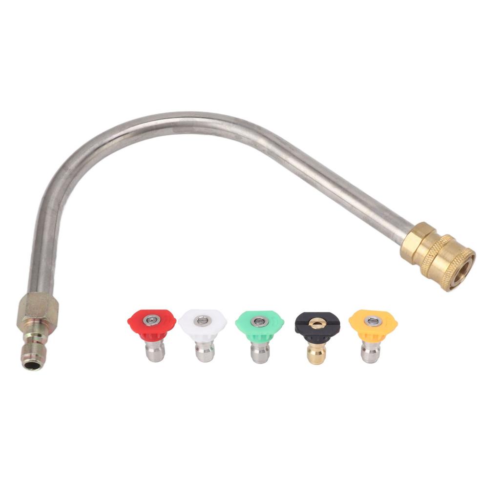 Hochdruckreiniger-Verlängerungsstab, Edelstahl, Messing, 4000 psi, 1/4 Zoll, Schnellanschluss, Hochdruckreiniger