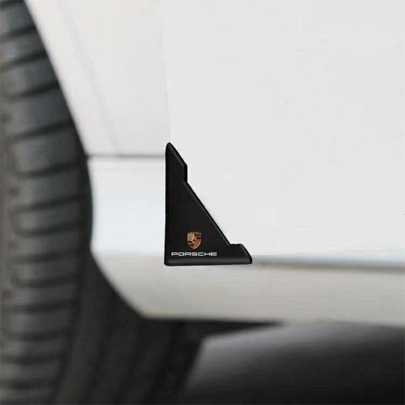 2Pcs Car Door Corner Cover Bumper Crash Anti-Scratch Protection Sticker For Porsche Boxster Cayenne Panamera Macan Cayman 911 918 996 917 991