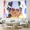 Custom Name We Bare Bears Print Tapestry, Backdrop, Easy Setup, Ideal for Bedroom, Office & Living Room, with Aesthetic Wall Hanging Decor.