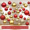 Electroplated Shiny Christmas Tree Hanging Ornaments: Colored Baubles for Festive Decoration and Window Displays