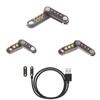 1 Paar Magnetischer Pogo-Pin-Steckverbinder 2P 3P 4P Pogopin 2,5 mm Stift Buchse Federbelastete DC-Strombuchse