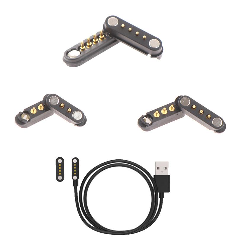 1 Paar Magnetischer Pogo-Pin-Steckverbinder 2P 3P 4P Pogopin 2,5 mm Stift Buchse Federbelastete DC-Strombuchse