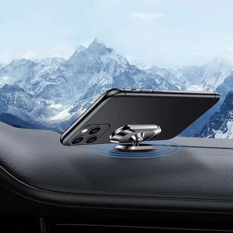 Magnetic Car Mount Aluminum Alloy Rotatable Car Phone Holder Magnet Mount Mobile Cell Phone Stand GPS Support Car