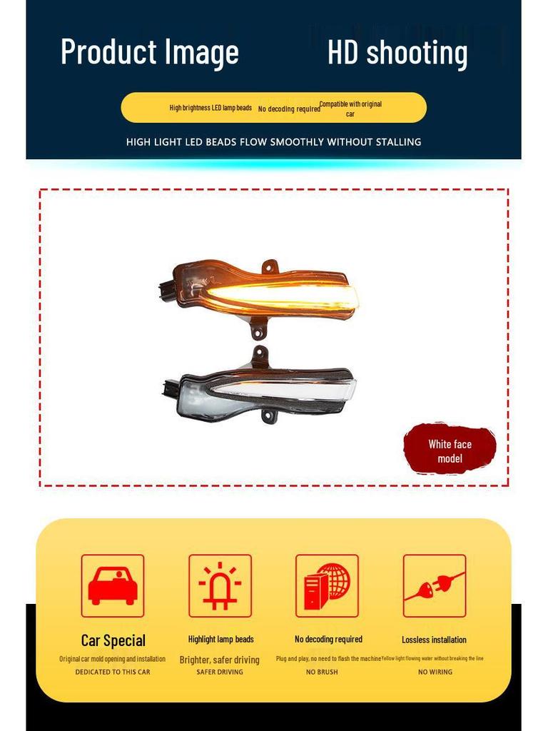 Mazda CX-3/CX-4/CX-5 Rearview Mirror Sequential Turn Signal with Dynamic Blue DRL