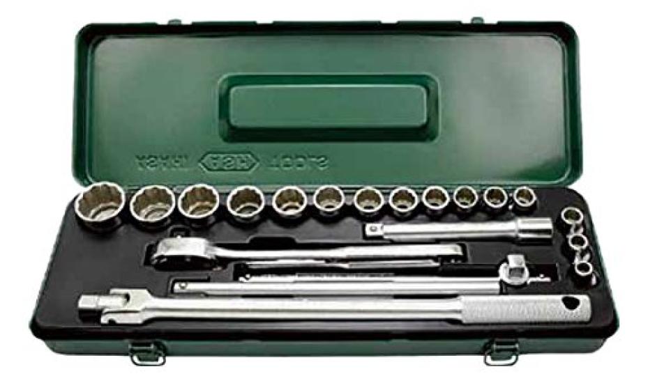 Asahi Metal Industries Socket Wrench Set VO4151 1 (20 pieces, set)