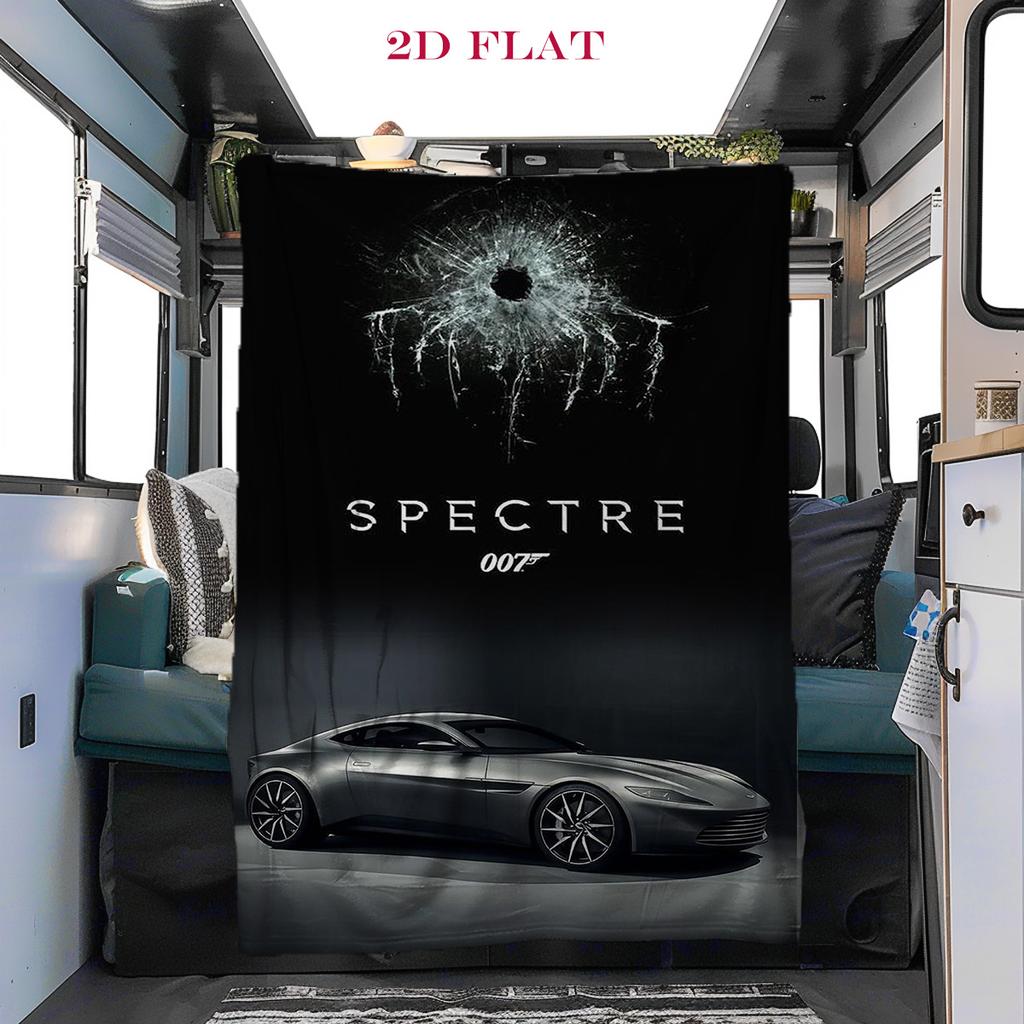 007: Spectre - Espionage Intrigue blanket sofa blanket Camping trip bedroom Outdoor plush blanket Digital printing