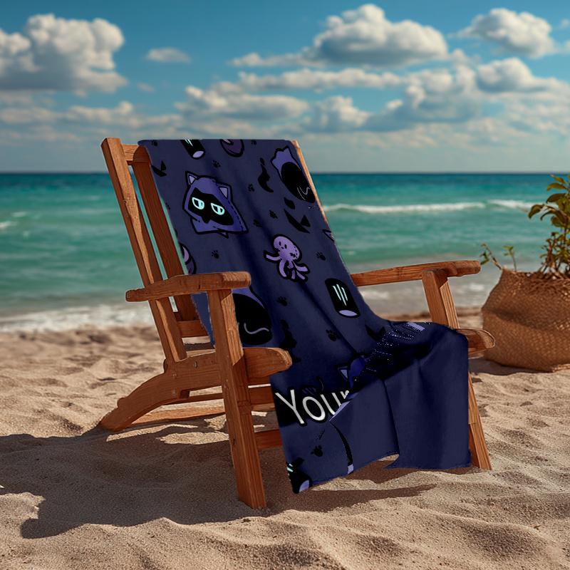 Custom Name Ultra-Soft Beach Towel with Valorant Theme,Ideal for Pool - Camping, Diving - Perfect Travel Essential, Vibrant Beach Towel.
