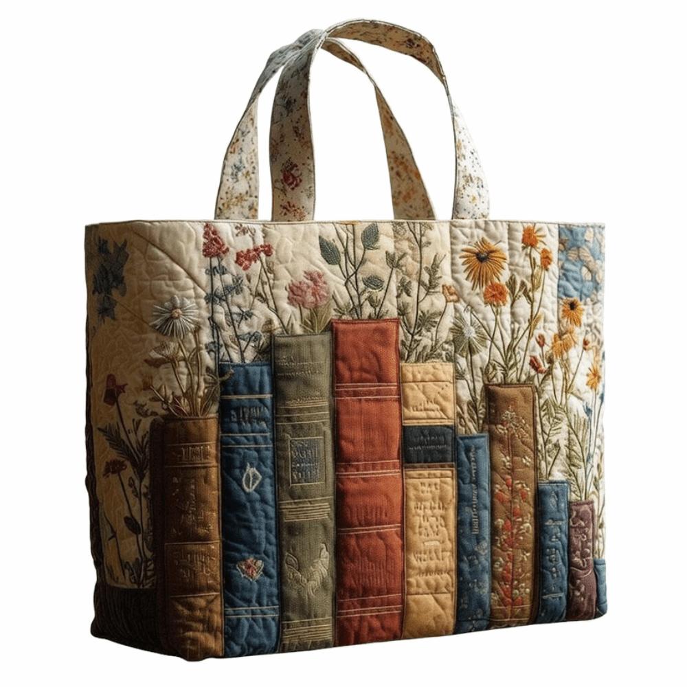 

Fashion Vintage Quilted Tote Bag 3D Printed Patterns Large Capacity Travel Handbag Lightweight Cotton Canvas Bag Women Accessory