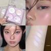 Pearl Flash Four Color Eyeshadow Palette 2025 New Arrival Shiny Crystal Thin and Glittering Earth Color Purple Highlight Brightening Eye Makeup