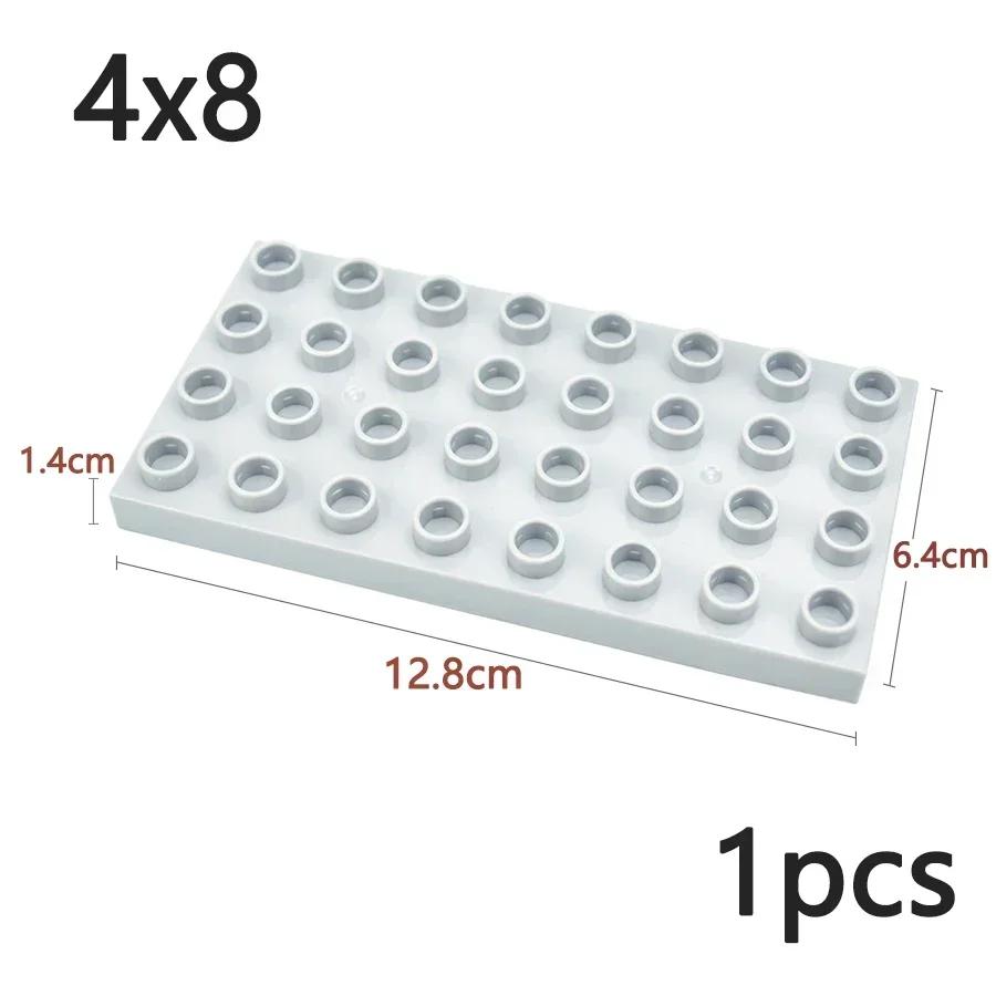 Double Sided Plate Creative Large Particle Double Floors Building Block BasePlate DIY Bricks Compatible Big Size Kid Toy Duploes