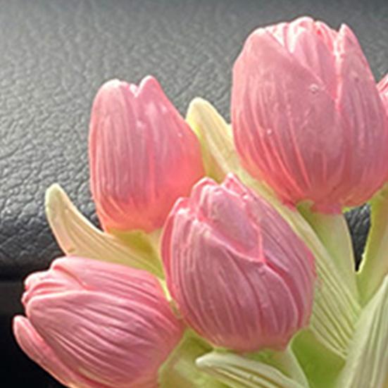 Decorative Floral Air Vent Clip Cute Tulip/Butterfly Car Air Conditioner Outlet Clip Charm for Auto Interior Accessories