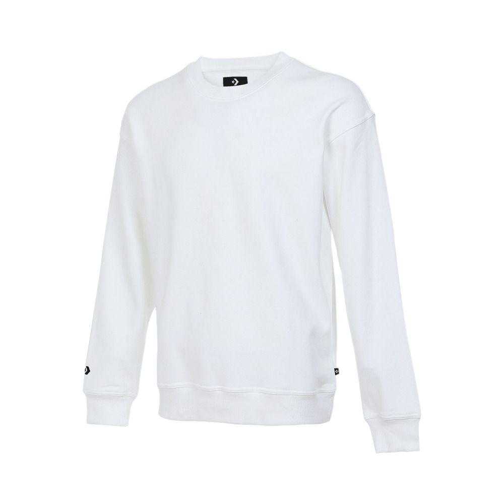 Converse Sweatshirts Unisex White Crew Neck Thickened 10024495-A01 L