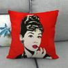 Portrait Oil Painting Of A Celebrity Digital Printing Short Plush Pillow Covers For Car Sofa Office Cushion Cover Home Goods