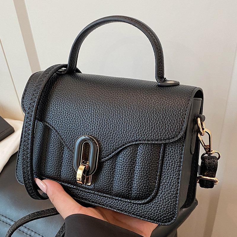 Autumn retro portable small square bag new popular texture commuter shoulder bag fashion messenger women's bag