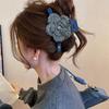 2025 Elegant Wool Flower Claw Clip - Large Winter Hair Accessory