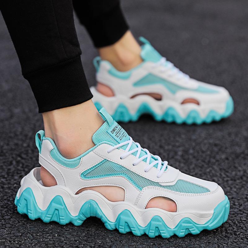 

Летние мужские сандалии сетчатые дышащие полые пляжные сандалии мужские тапочки мужские уличные модные повседневные легкие спортивные сандалии на платформе 39