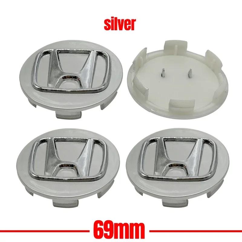 4pcs/set Car Styling Wheel Center Cap Hub Covers Badge Accessories For Honda Civic Fit Jazz Accord Pilot CRV Passport City XRV
