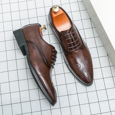 Scarpe da Uomo Nuove di Lusso in Vera Pelle Scarpe da Sposo Matrimonio Scarpe Eleganti a Punta Scarpe da Ufficio Business Consegna Gratuita