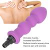 Muscle Massager Head Waterproof Silicone Replacement Head Accessory for   Tissue Massager Purple