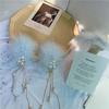 1/2 Pcs Fairy White Feather Hair Clip Headdress Wedding For Women Girls Daily Personality Sweet Feather Barrettes Hair Acce