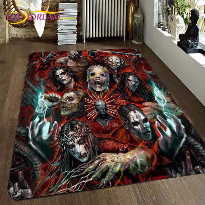 Freddy Jason Chucky Horror Movie Character Carpet Halloween Child's Play Floor Mat 3D Horror Rug Area Rugs Bedroom Non-slip Mat