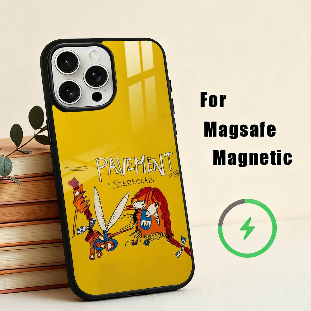 Indie Rock Band P-Pavement Phone Case For iPhone 17,16,15,14,13,12,Plus,Pro,Max for Magsafe Magnetic Wireless Charging
