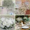 Artificial plastics Flower gypsophila Outdoor Garden Courtyard Home Vase table Wedding bridal bouquet DIY gift accessory
