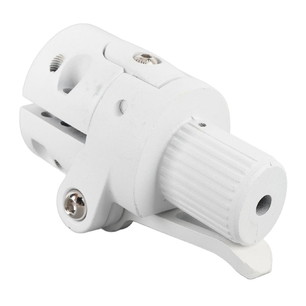 Electric Scooter Folding Pole Base ABS and Alloy Non Slip Coating Folding Pole Fitting Base for Cycling White