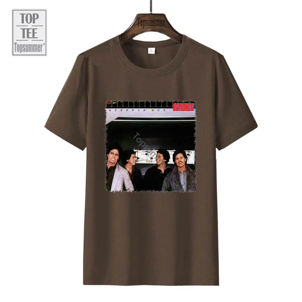 Steppin' Out Album Tričko The Osmonds Tour Tričko Dámské Streetwear Móda Tričko nadměrné velikosti Unisex černé topy