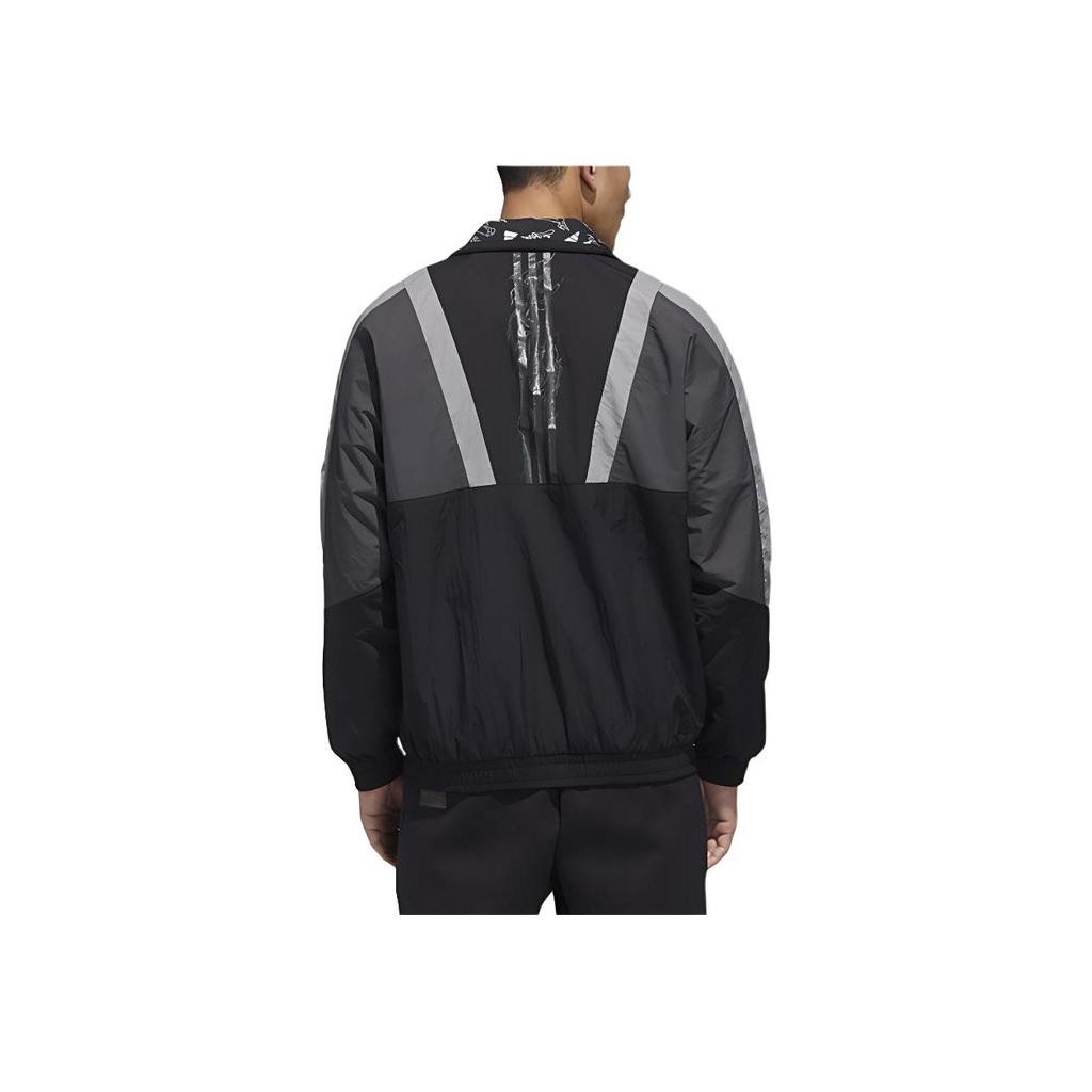 Adidas Reversible Sports Jacket Men Outerwear Black GM4401