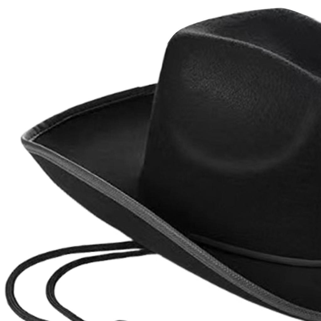 Cowboy Hat Non Woven Cowgirl Sunhat for Outdoor Carnival Fishing Hiking Party