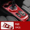 Auto Innenraum ABS Kunststoff Dekorationsabdeckung Roter Modifizierter Aufkleber für BMW MINI Cooper S F54 F55 F56 F57 F60 CLUBMAN Autozubehör