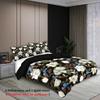 3-piece natural floral pattern printed down duvet cover (1 duvet cover+2 pillowcases, no core) bedding set