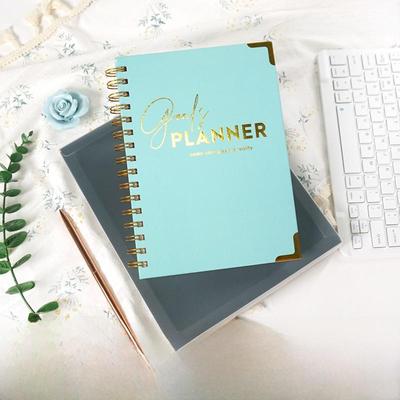 2025 A5 Maandplanner: Engelse Kalender met Spiraalbinding in Exquise Geschenkdoos, Aangepast Logo Beschikbaar