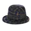 Tweed Fisherman Hat Thickened Warm Bowler Hat Elegant Bucket Hat  For Ladies